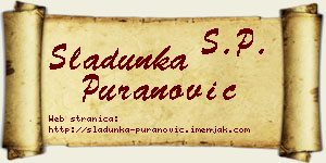 Sladunka Puranović vizit kartica